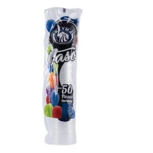 Vaso de plástico No 10 Reyna caja c/20 paquete con 50 piezas