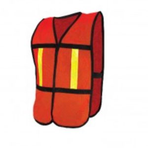 Chaleco de malla con reflejante naranja , amarillo y verde