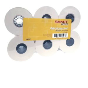 Rollo para calculadora térmico 57mts x60 c/6 piezas