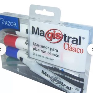 Marcador para pizarron blanco azor 4 piezas