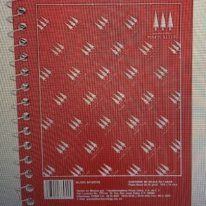 Libreta de apuntes cartón metálico raya 80 hojas Marca pinos