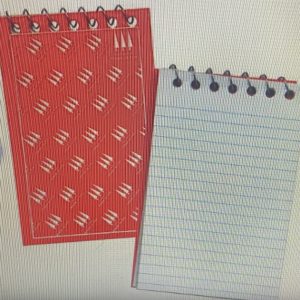 Libreta de apuntes cartón metálico raya 32 hojas