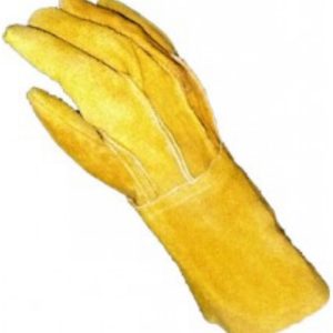 Guante de carnaza largo