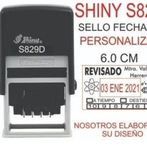 Sello fechador shiny 829-D personalizado