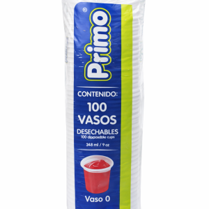 Vaso desechable marca primo #0 c/2000 piezas