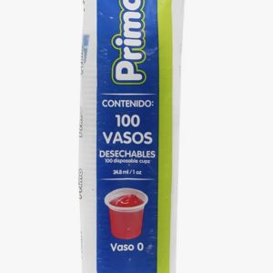 Vaso desechable marca primo #0 c/2000 piezas