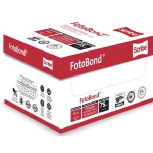 Papel cortado scribe foto bond carta 95% de blancura 75grs c/5000