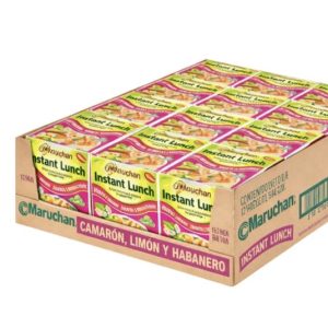 Sopa maruchan c/12 piezas camarón con chile