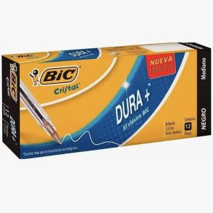 Bolígrafo bic cristal color azul punto mediano c/12