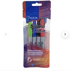 Marcador permanente Signal brush c/4