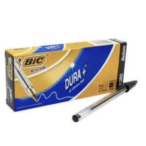 Bolígrafo bic cristal color negro c/12