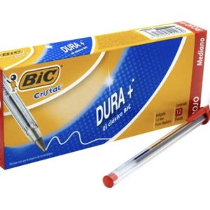 Bolígrafo bic cristal color rojo c/12